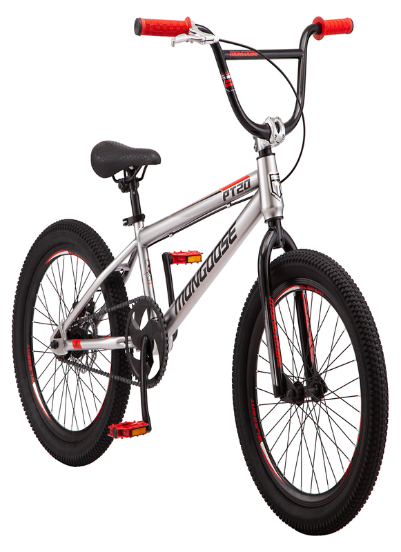 mongoose bmx bike silver