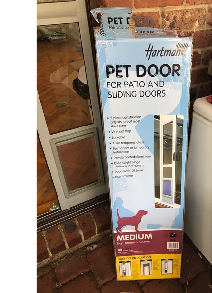 Hartman Medium Pet Door Sliding Door Insert Ex Con Pet Products