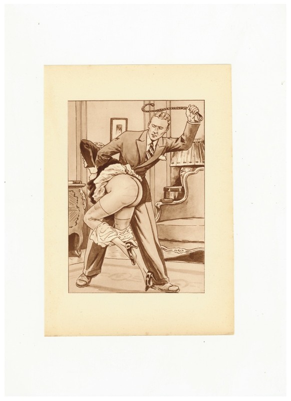 1938 Etienne Le Rallic R. Fanny HÃ©Liogravure Fouet FessÃ©E Bdsm Curiosa