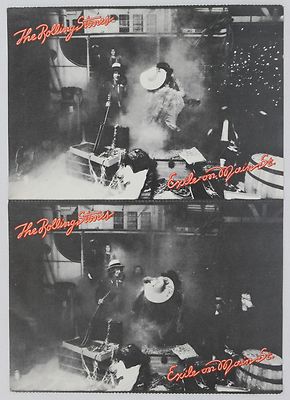 Rolling Stones Exile On Main Street 2 Postcard Uncut Sheet