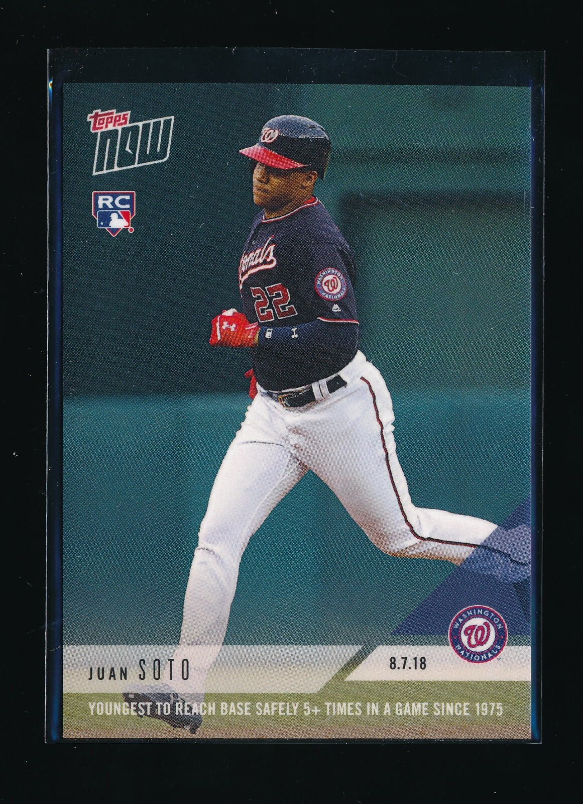 JUAN SOTO 2018 TOPPS NOW #567 RC ROOKIE #/1107* *NEW YORK