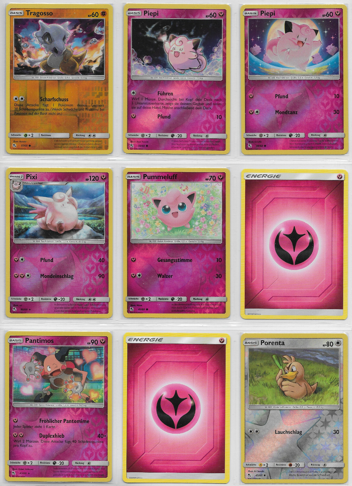 Lot - Reverse Holo -Basis Karten Sammlung- Verborgenes Schicksal 2019 -DE- Mint