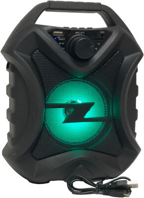 Bass Rockers JBK-411 FM Radio TF/USB MP3 Player Bluetooth Portable Hi-Fi speaker