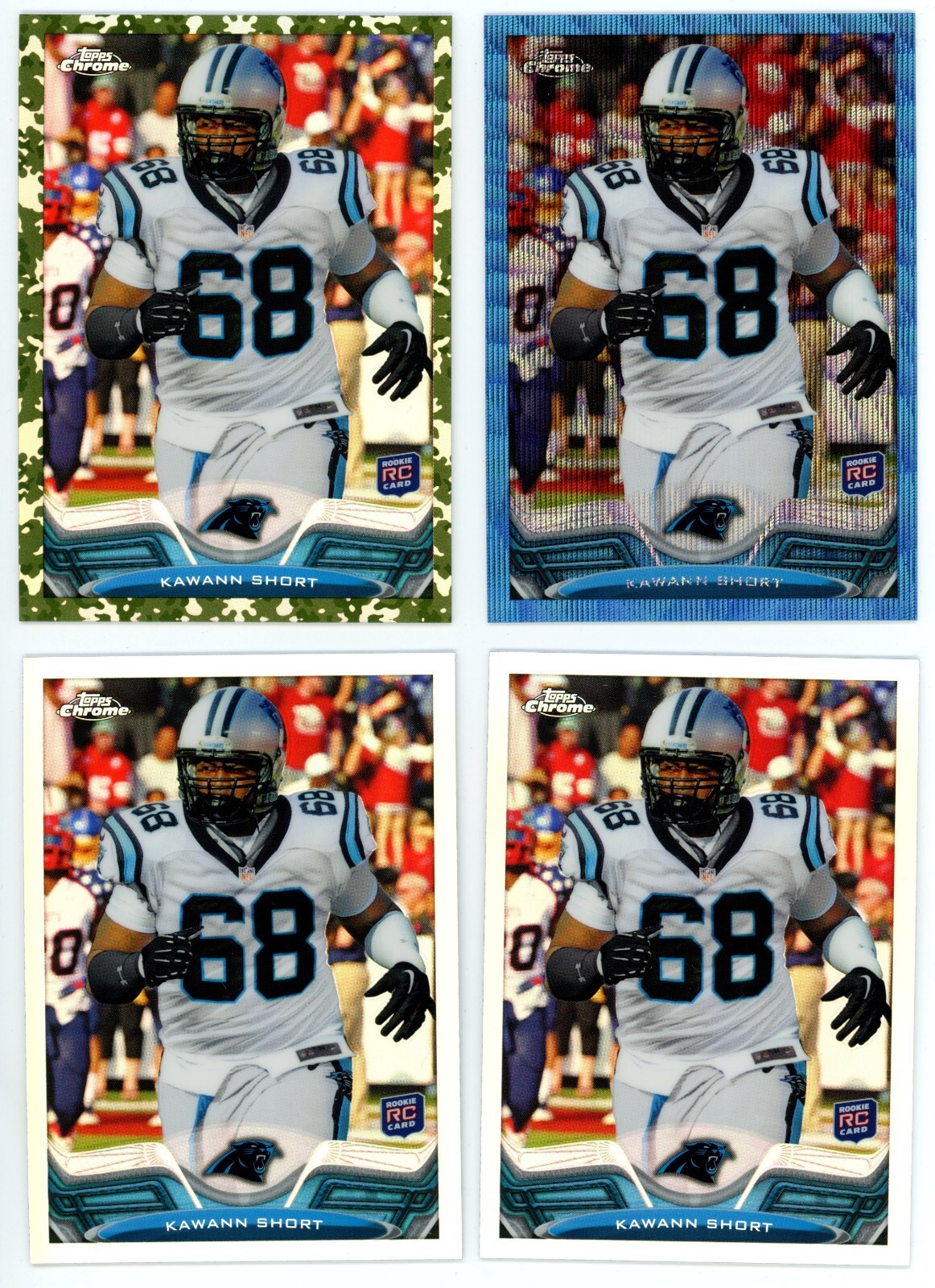 2013 Topps Chrome Camo /499, Blue Wave, Silver (2