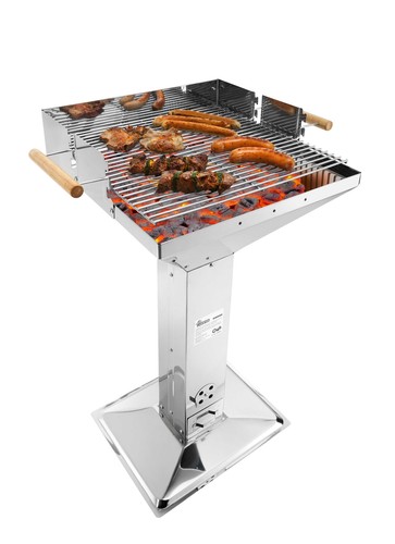 Edelstahl grill holzkohle test