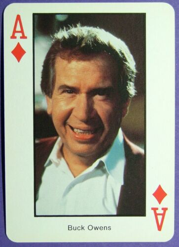 1 x playing card Country Music * Buck Owens * Ace of Diamonds