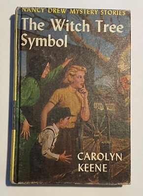 Nancy Drew #33 The Witch Tree Symbol YELLOW MATTE 1955 BLUE Endpapers 25 Ch