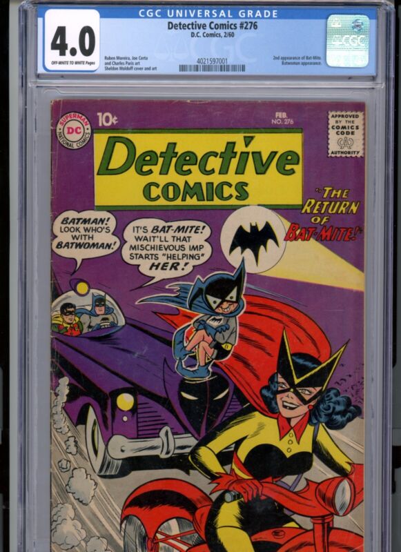 Detective Comics #276 (1960) Dc Cgc 4.0 Ow/white
