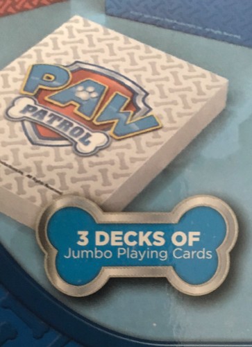 Paw Patrol Playing Card Games Superset 3 Decks Of Jumbo Cards Age 4+ 2-4 Players
