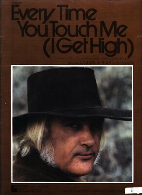 CHARLIE RICH EVERY TIME YOU TOUCH ME I GET HIGH SHEET MUSIC-PIANO/V/GUITAR-1975