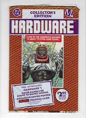 Hardware #1 (Top Open Poly Bag/Cover BW Poster/4xPanel Poster) (1993, DC Comics)