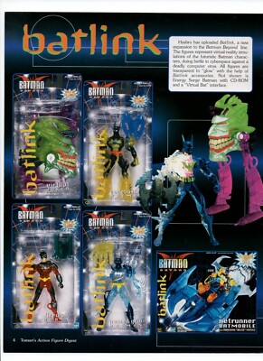 Batman Beyond Batlink DC Comics Action Figures - Vintage 2000 Toys Print Ad
