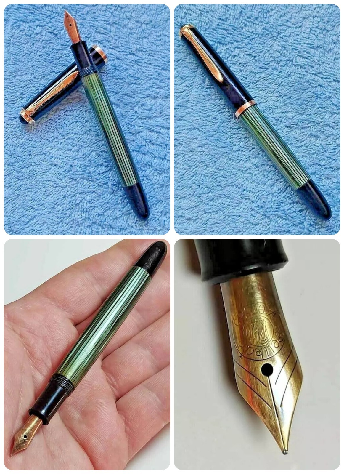 Pelikan万年筆 400NN PELIKAN 400NN GREEN STRIPE FOUNTAIN PEN (1965) – Penacea