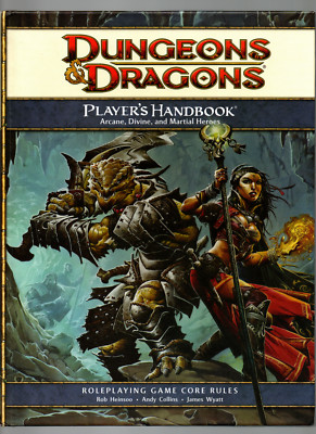 Dungeons & Dragons 4th Edition - Players Handbook - D&D 4e Arcane Divine Martial