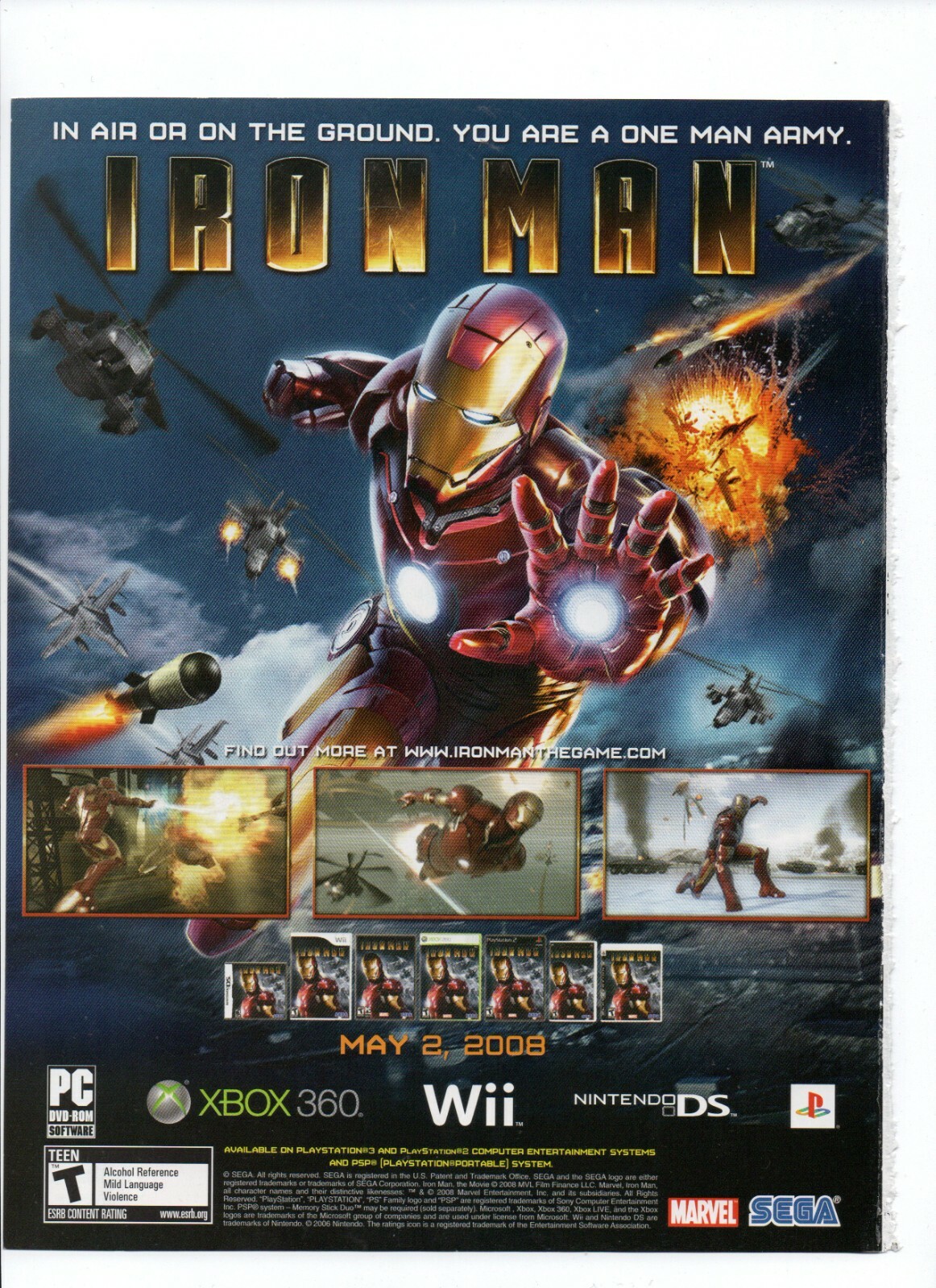 ニンテンドーDS - DS★IRON MAN 2 海外版★箱付・説明書付・ソフト付★動作確認済 Iron Man 2 The Video Game (Nintendo DS) - PAL - New & Sealed