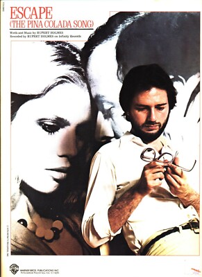 RUPERT HOLMES ESCAPE (THE PINA COLADA SONG) SHEET MUSIC PIANO/VOCAL/GUITAR 1979