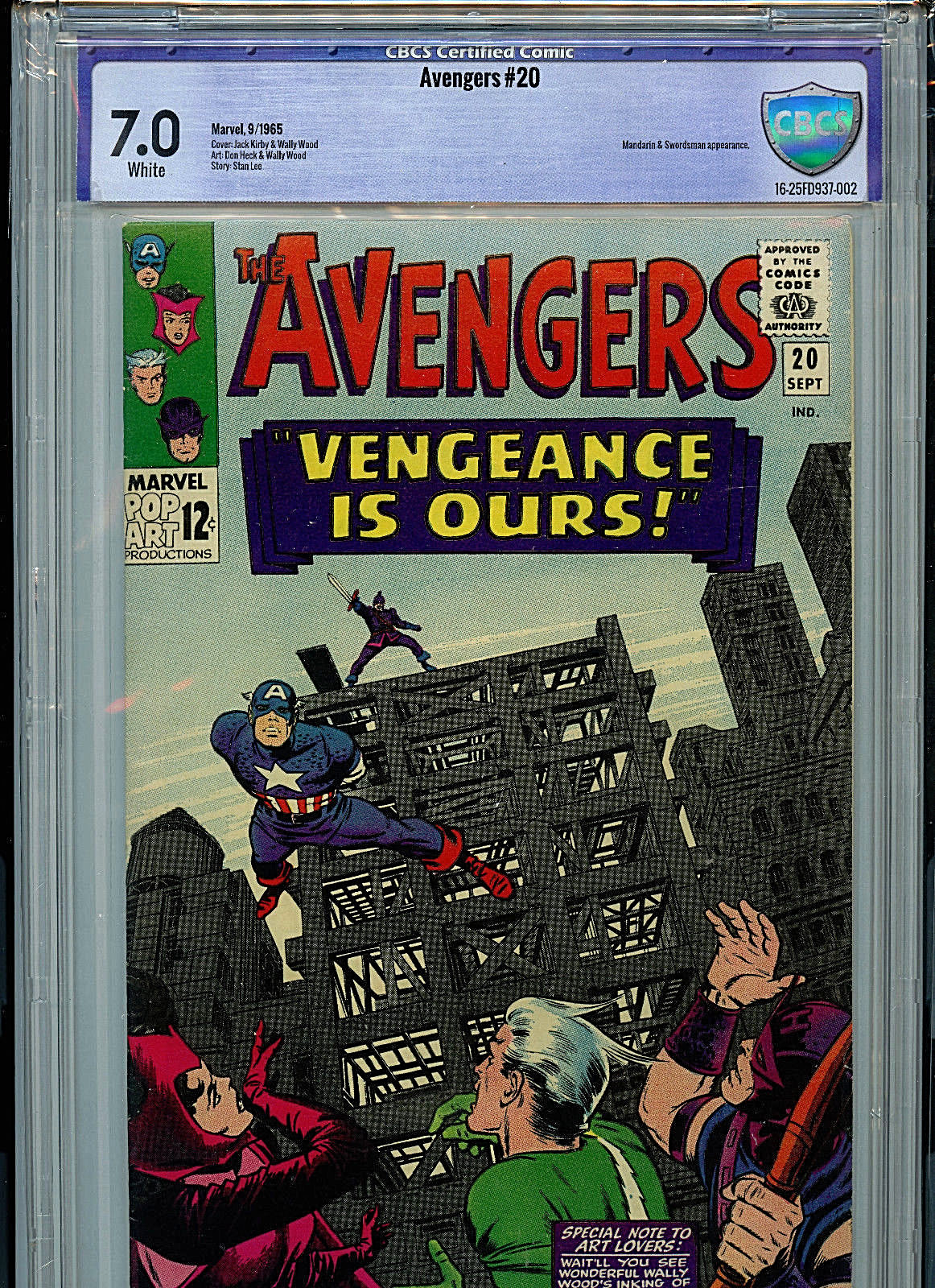 Avengers #20 CBCS 7.0 FN/VF 1965 Silver Age Marvel Comics | eBay