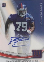 2013 Topps Platinum Damontre Moore #A-DMO