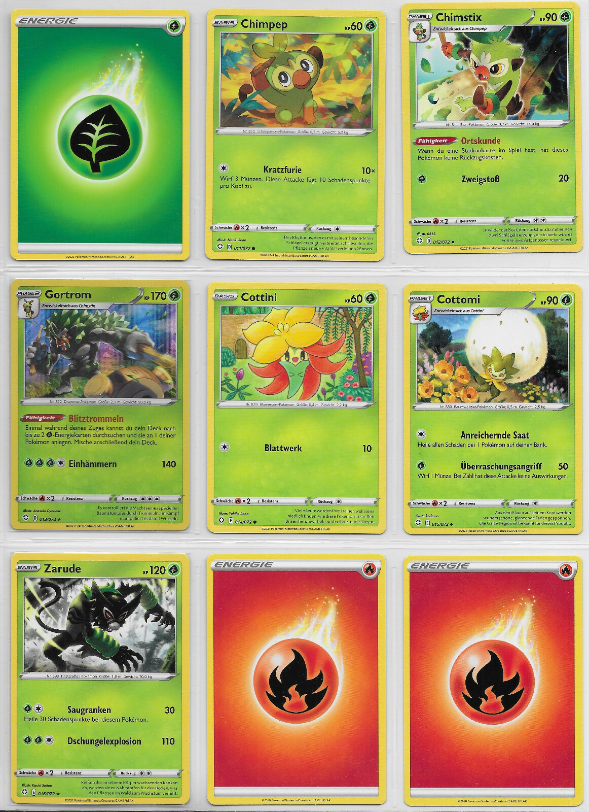 Lot - Glänzendes Schickscksal 2021 - Nr.01 - 63 - Common,Uncommon,Rare,Rare Holo