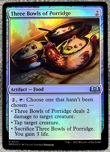 Three Bowls of Porridge 253 Foil MTG Magic The Gathering
