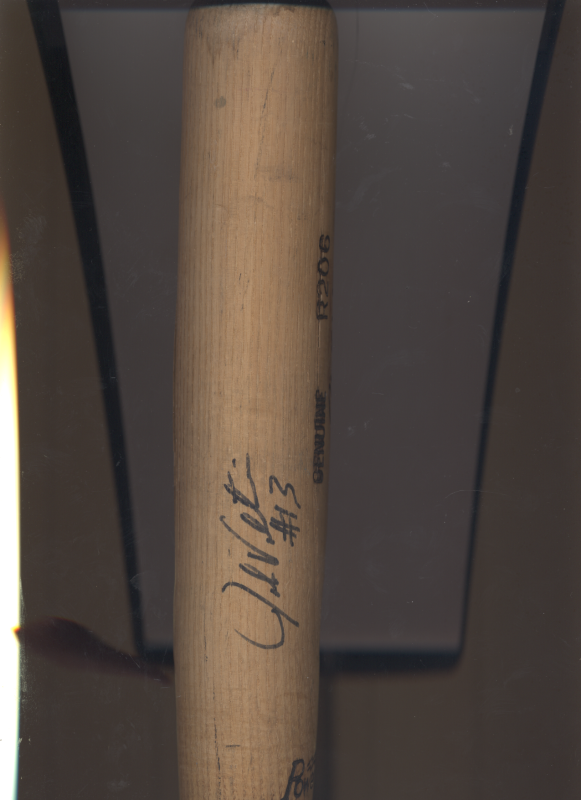 JOHN VALENTIN AUTOGRAPHED GAME USED  BAT BOSTON RED SOX SIGNED