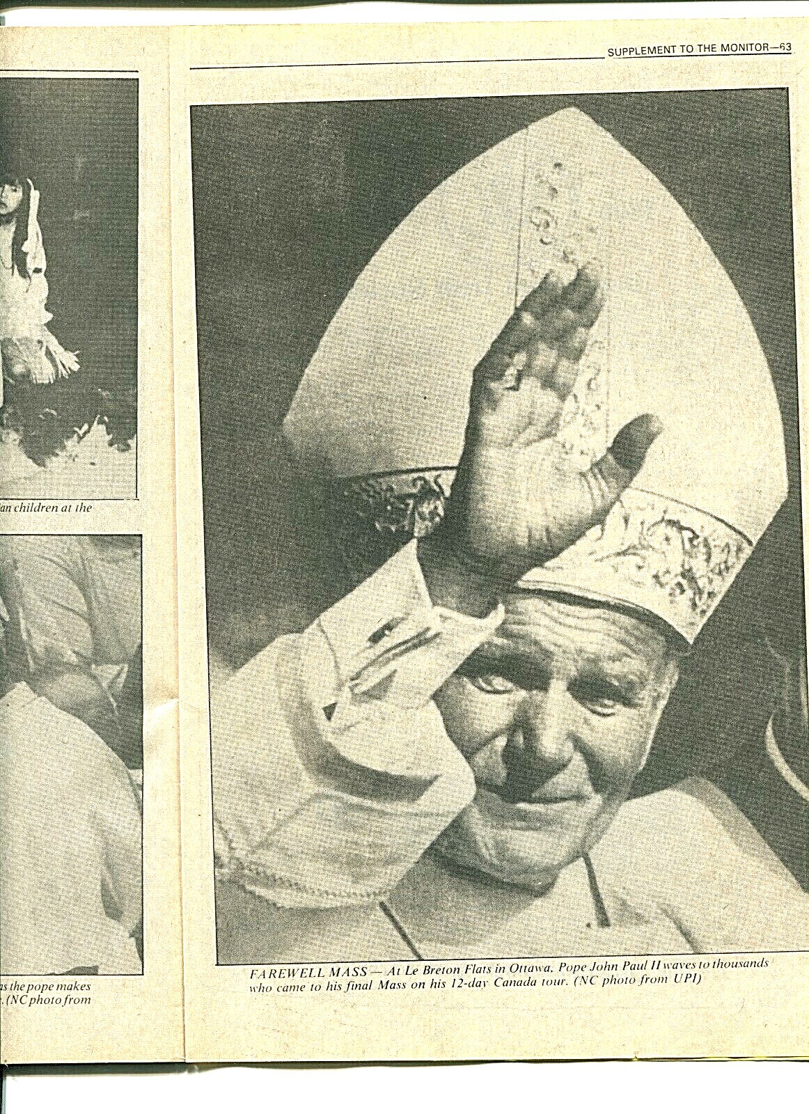 The Pope in Newfoundland October 1984