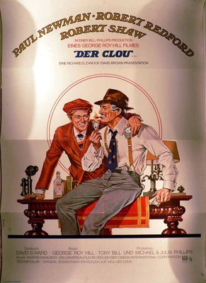 Der Clou - Robert Redford -  Paul Newman - Filmposter A1 84x60cm gefaltet