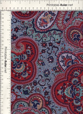 Ornate Large Paisley Fabric 2 Yds King s Roads 100% Cotton RARE OOP # 374