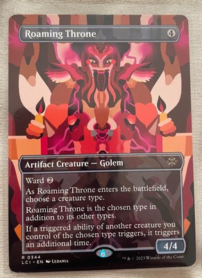 Magic The Gathering Lost Caverns of Ixalan: Roaming Throne (Borderless)