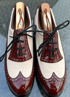 Vintage Womens Walter Genuin Golf Shoes Spectator 2 Tone Oxford Sz 6 New