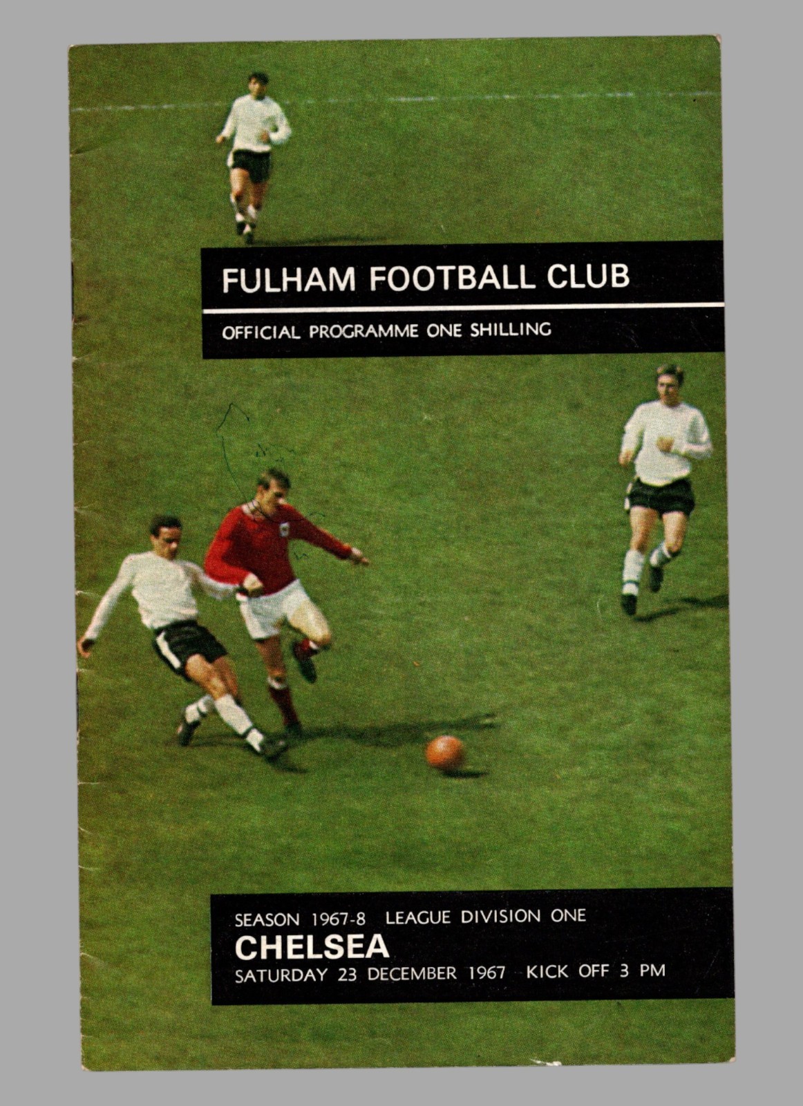 Fulham v Chelsea 1967-1968 Division One 23/12/1967