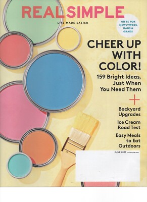 Real Simple Magazine - June 2020 - Cheer Up with Color - 159 Bight Ideas