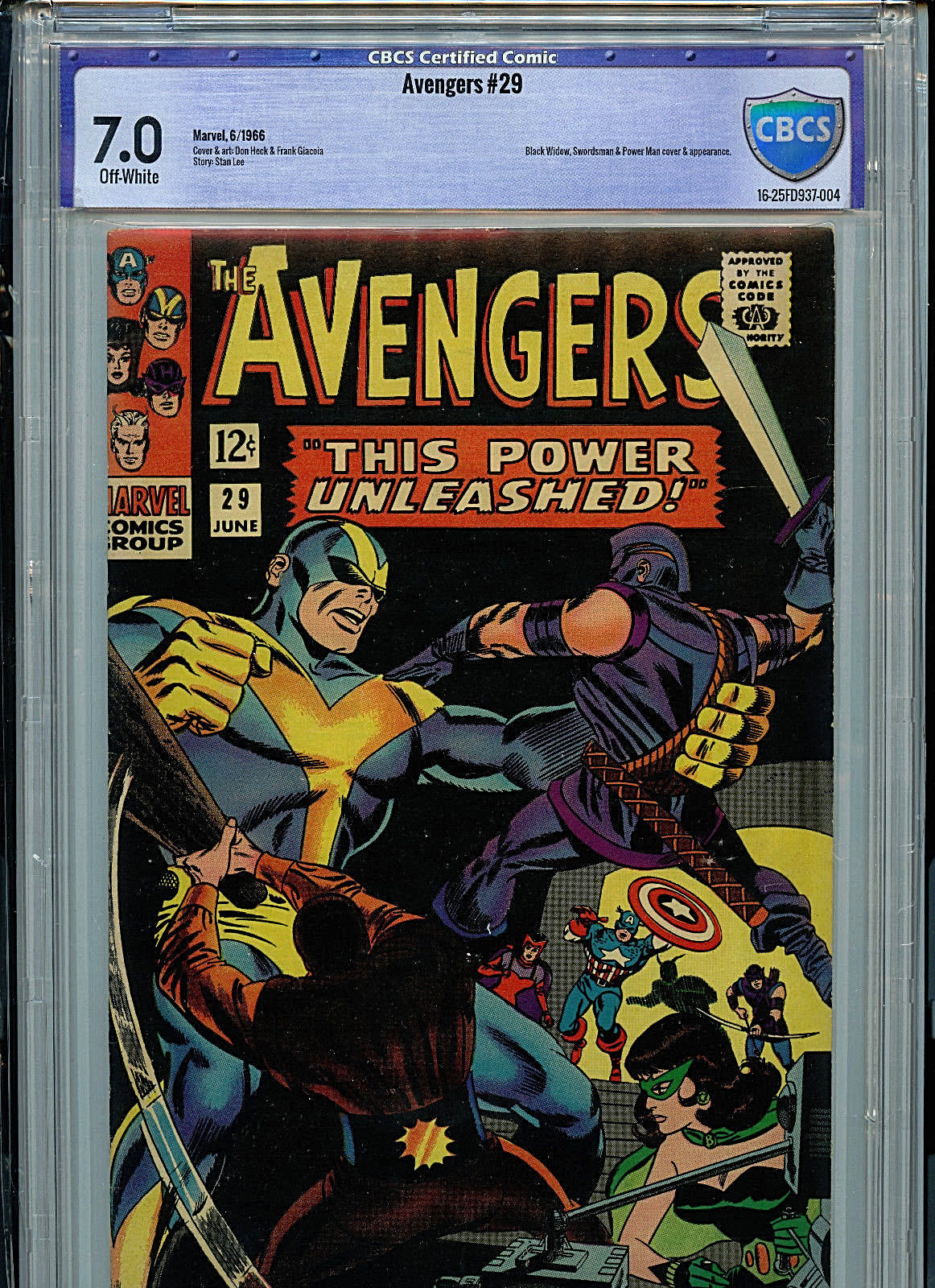 Avengers #29 CBCS 7.0 FN/VF 1966 Silver Age Marvel Comics