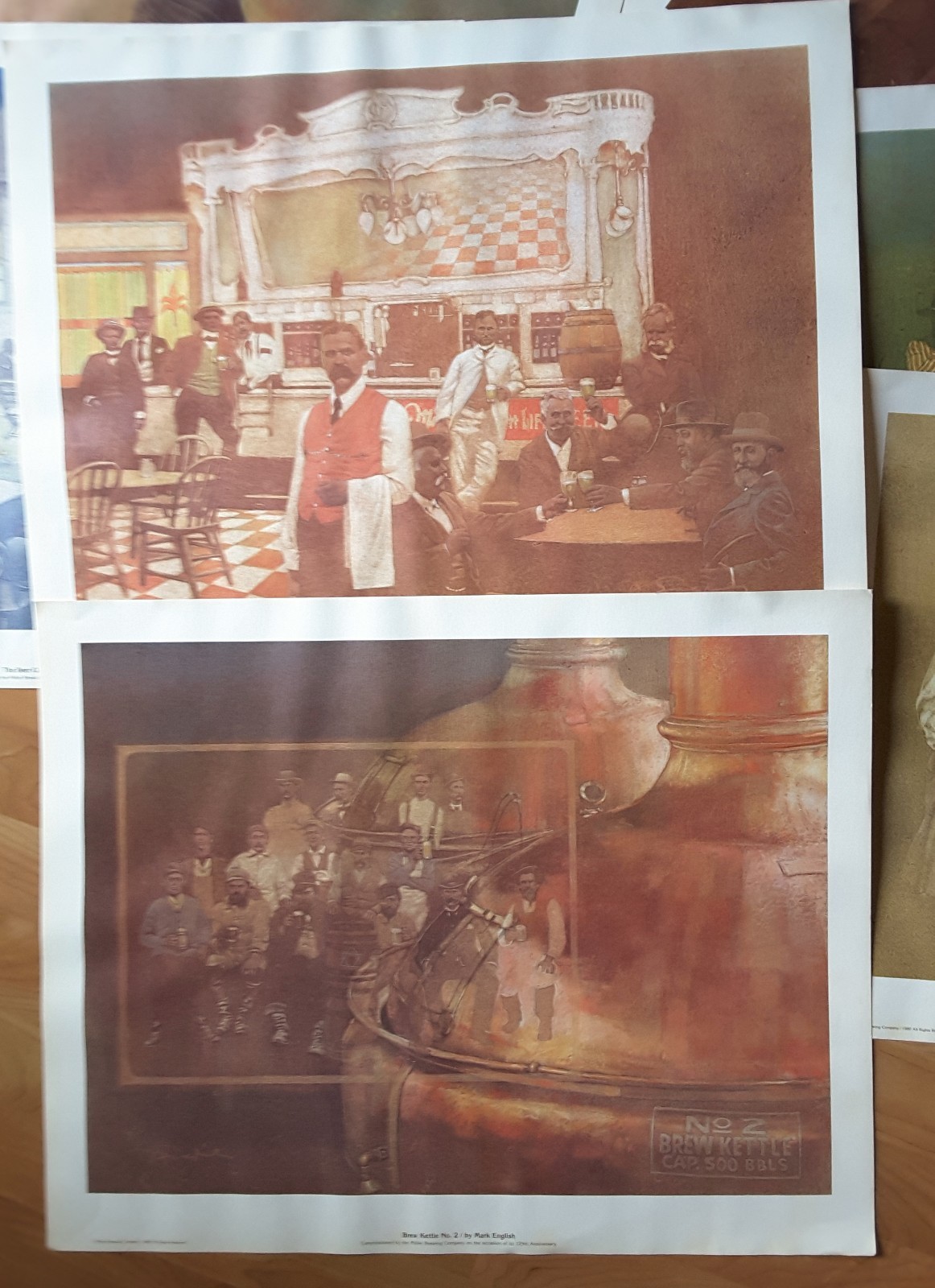 Miller Brewery Brewing Co. Art Wall Prints 125th Anniversary Set of 11 Milwaukee