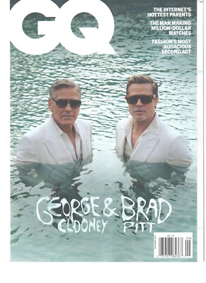 GEORGE CLOONEY - BRAD PITT - GQ MAGAZINE - SEPTEMBER 2024 - BRAND NEW