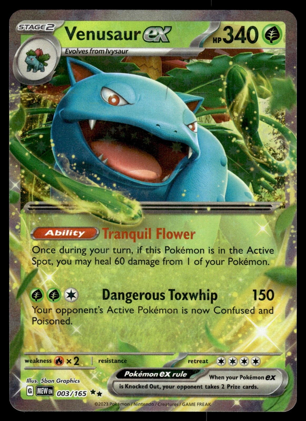 Venusaur ex NM 003/165 Scarlet & Violet 151 Pokemon Card | eBay