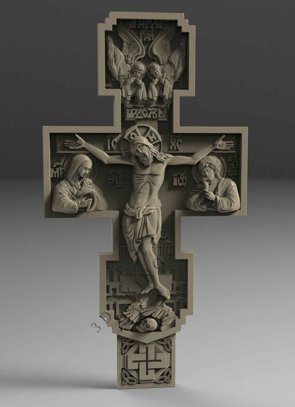 9 Pcs 3D STL Models CROSS & JESUS for CNC Router Aspire 3D Printer Engraver 