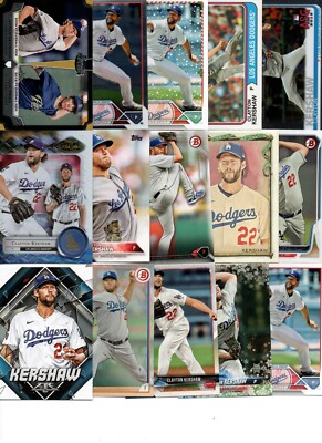 Clayton Kershaw SUPER 25 count Card Baseball Lot w/ Inserts L.A. DODGERS GG
