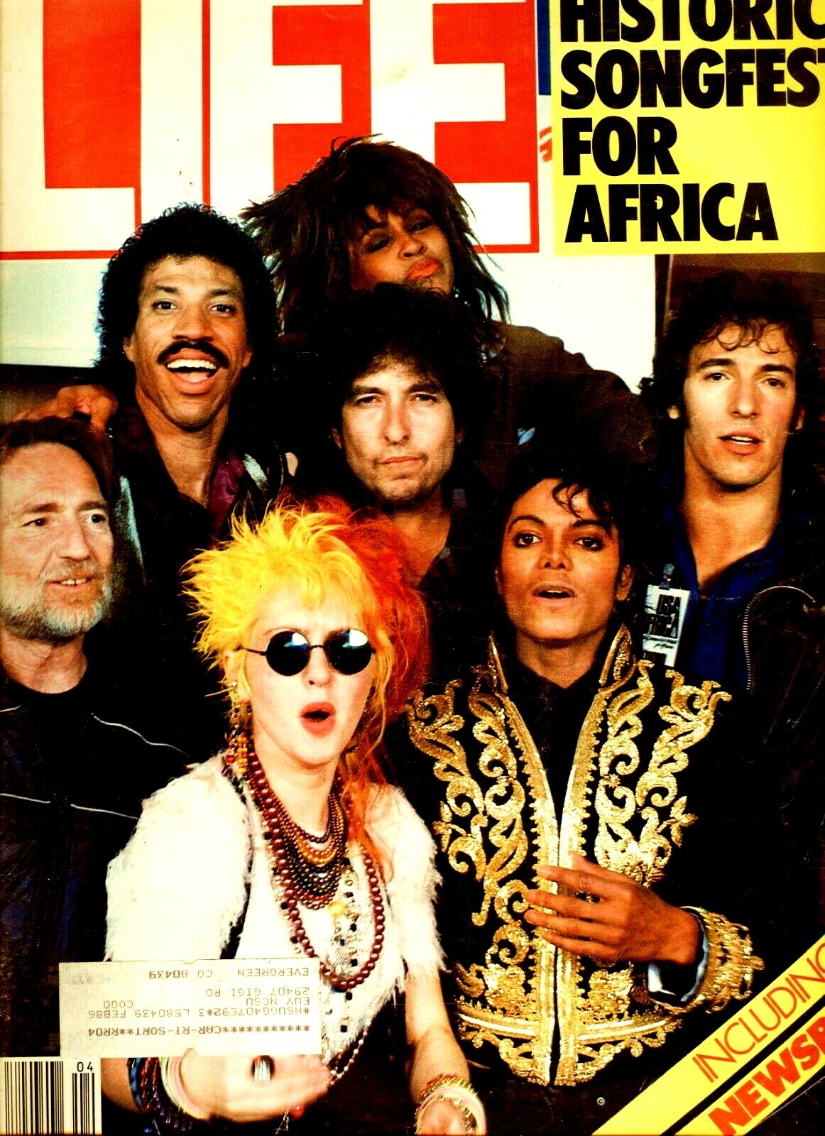 MICHAEL JACKSON WE Are The WORLD LIFE Magazine April 1985
