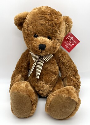 NWT Russ Berrie  Tyler  the Brown Teddy Bear by Rikey Austin