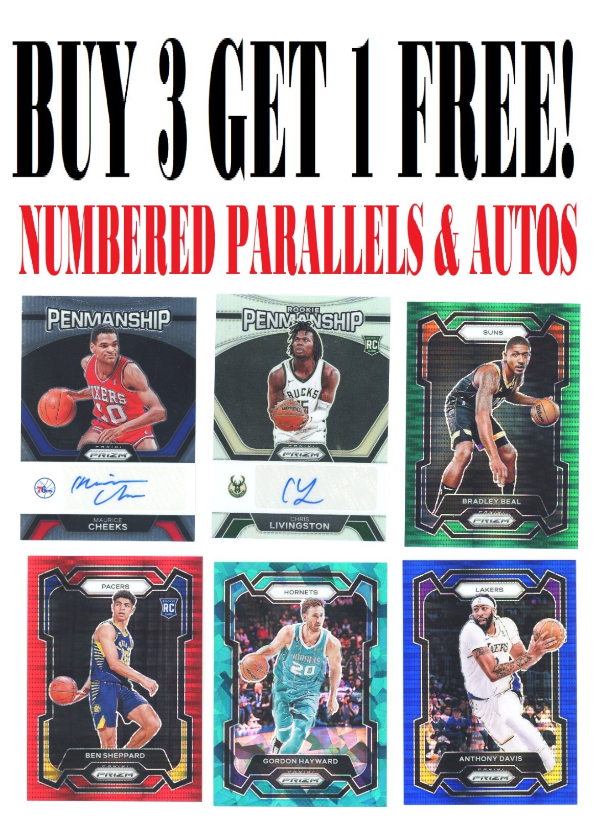 2023-24 Panini PRIZM NBA (Numbered Parallels and AUTOs) You
