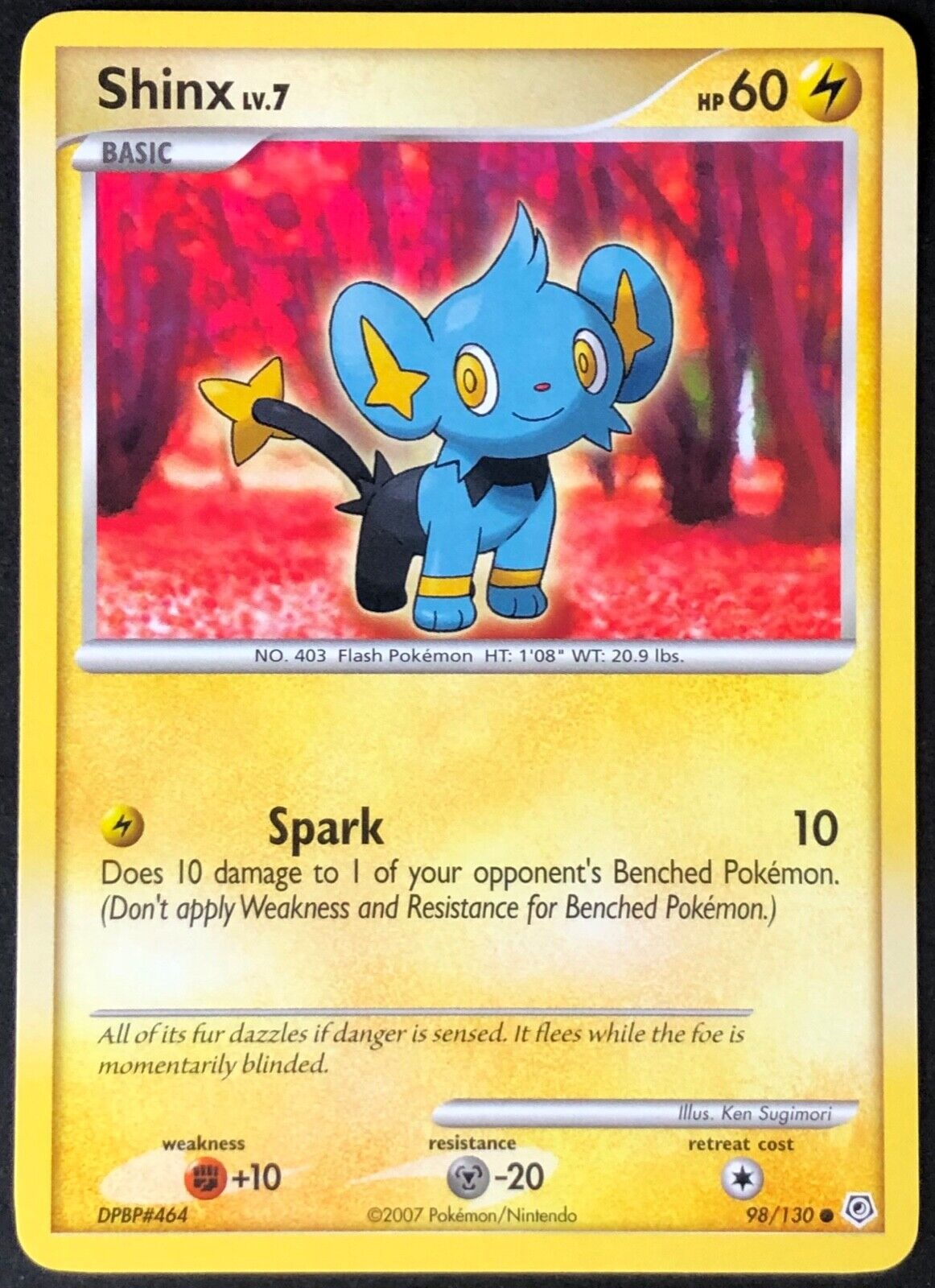 【人気ショップが最安値挑戦！】 LV.7 Shinx Card Pokemon Diamond Non MINT NEAR 98/130 Pearl & ミュージシャン
