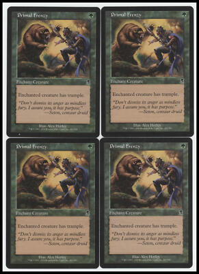 Primal Frenzy x4 #262 Odyssey MTG Near Mint Common