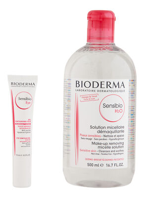 Bioderma Sensibio H2O 500 ml & Sensibio Gel Eye Contour 15