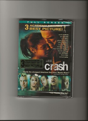 Crash (DVD, 2004 Widescreen) Don Cheadle, Sandra Bullock - Brand New, Sealed!