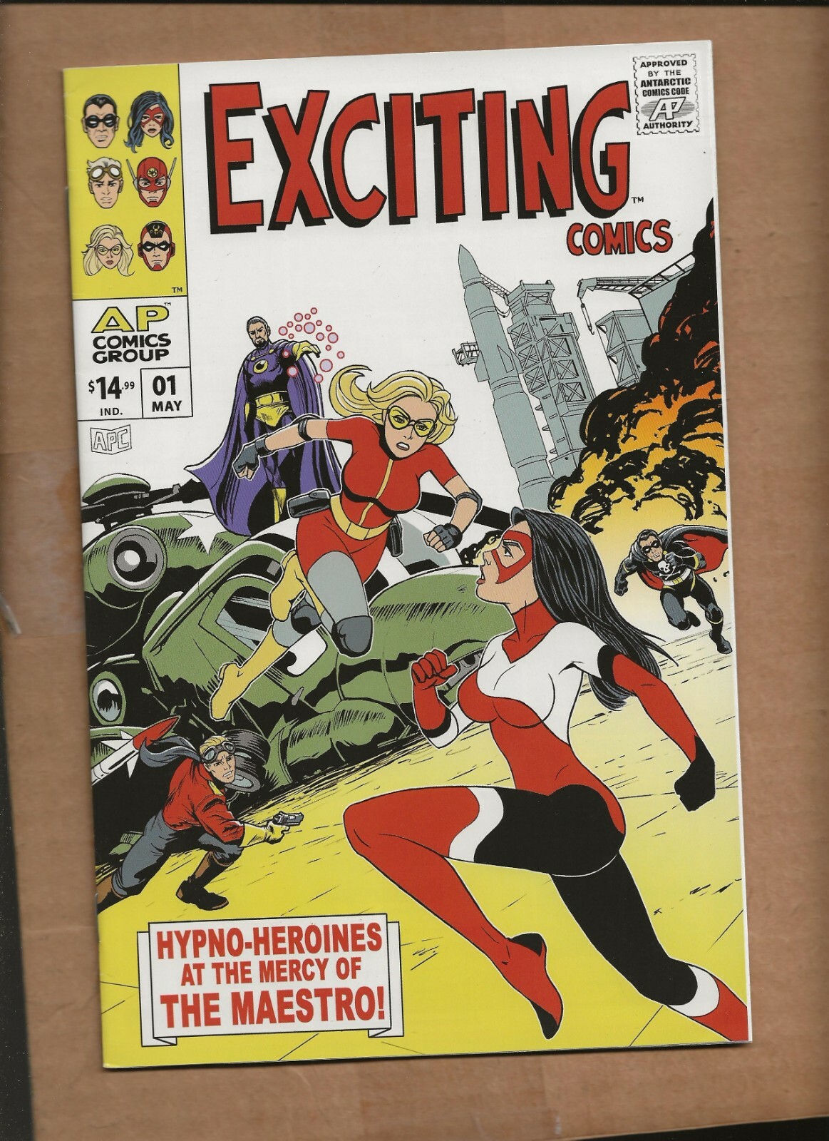 EXCITING COMICS #1 Cover D Variant Hypno-Heroines Cover