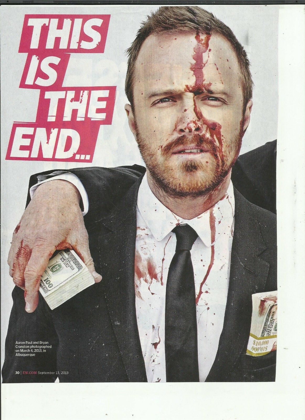 AARON PAUL MAGAZINE CLIPPINGS-LOT #1