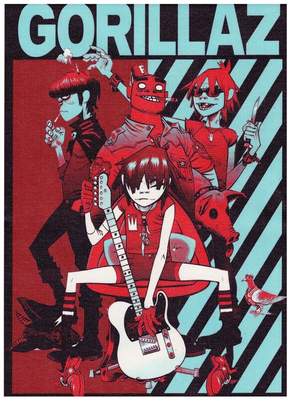 Gorillaz Musique Canvas / Toile 30x21 Cm