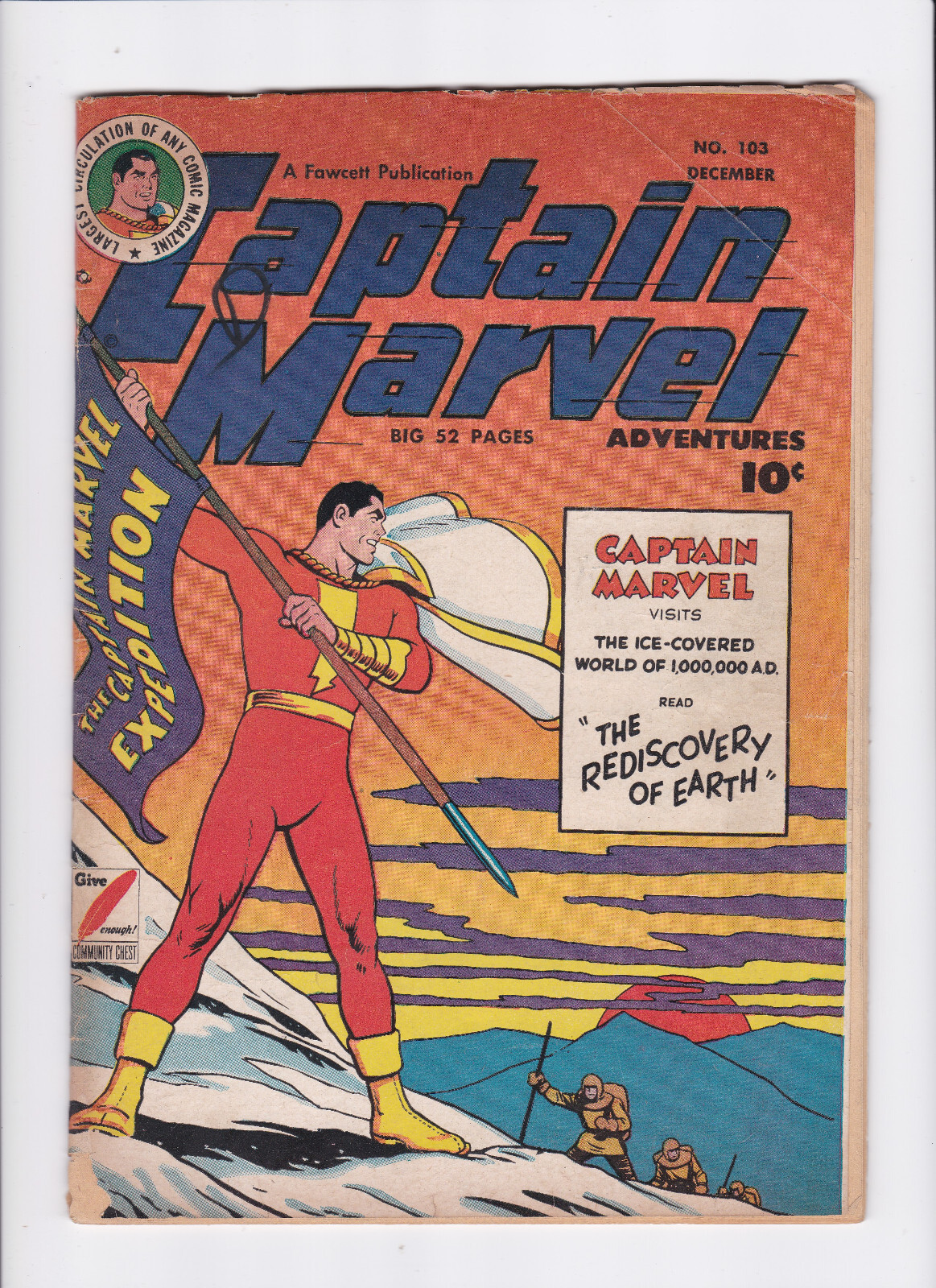 captain marvel 雑誌 CAPTAIN MARVEL ADVENTURES #103 [1949 VG] 