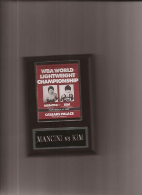 RAY BOOM BOOM MANCINI vs KIM POSTER PLAQUE BOXING PHOTO PLAQUE
